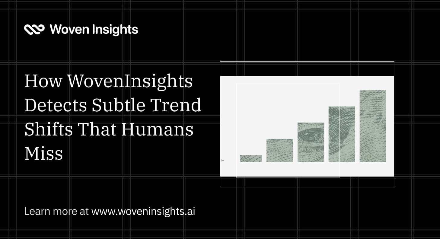 How WovenInsights Detects Subtle Trend Shifts That Humans Miss