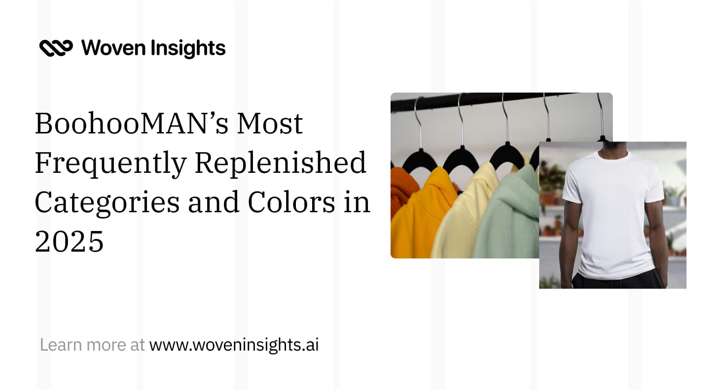 BoohooMAN’s Most Frequently Replenished Categories and Colors in 2025