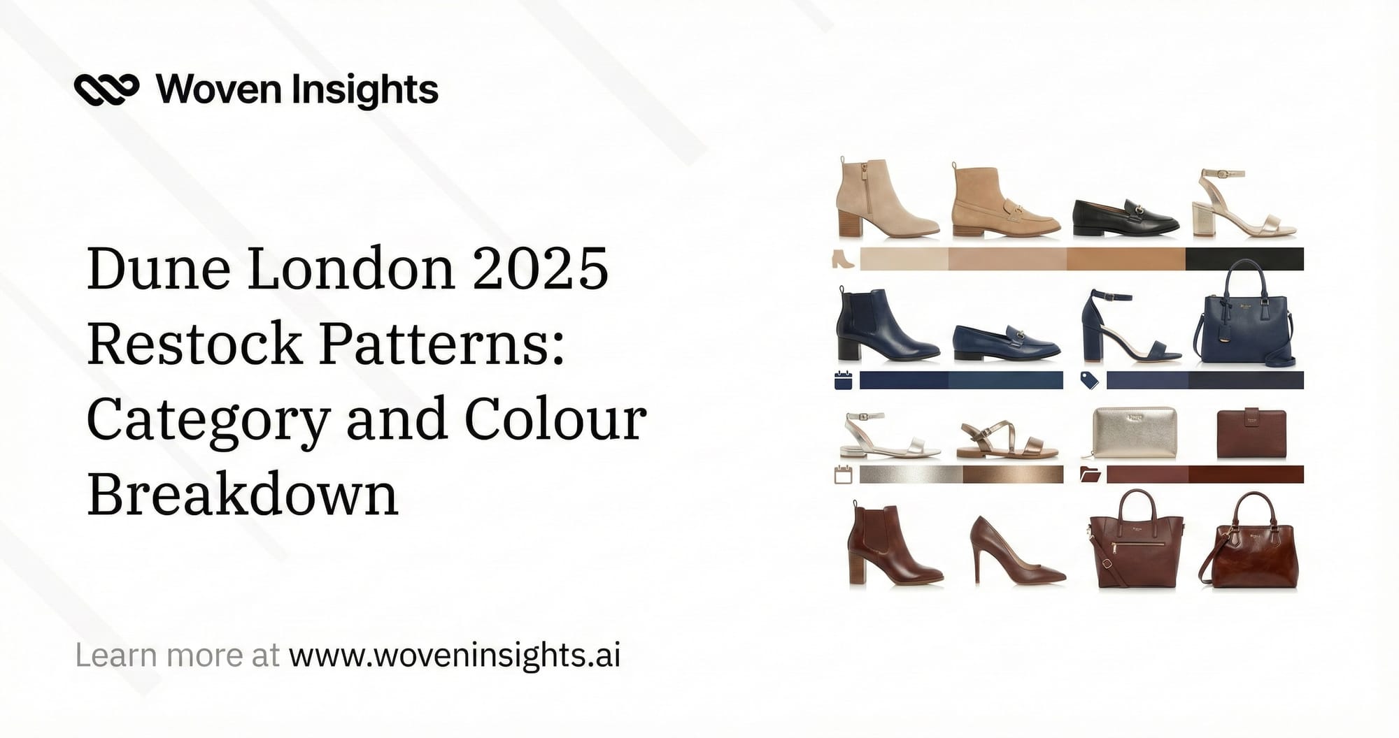 Dune London 2025 Restock Patterns: Category and Colour Breakdown