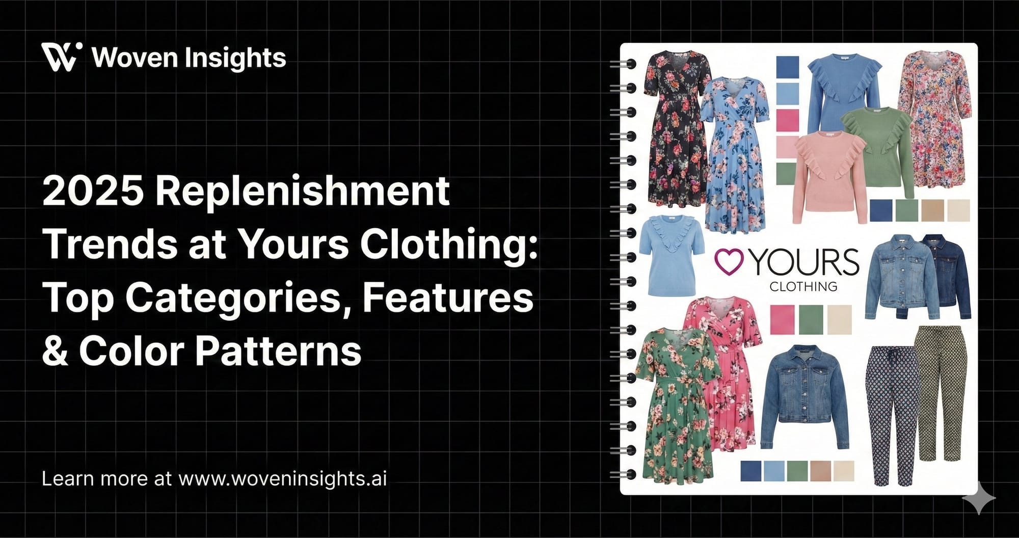 2025 Replenishment Trends at Yours Clothing: Top Categories, Features & Color Patterns