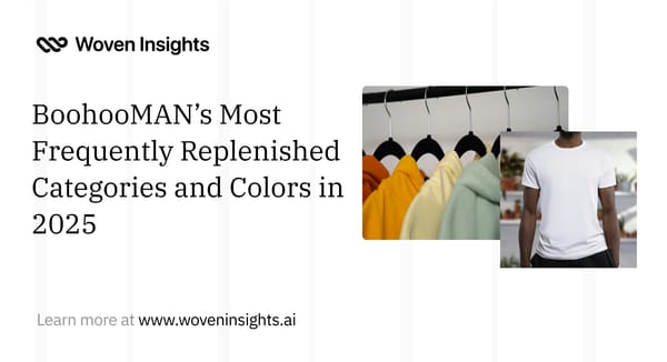BoohooMAN’s Most Frequently Replenished Categories and Colors in 2025